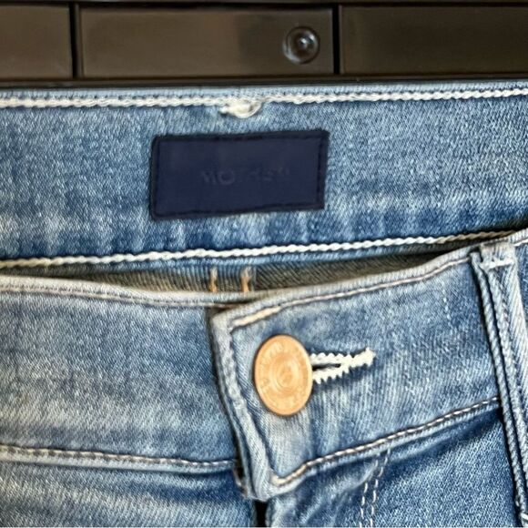 MOTHER The Mid Rise Dazzler Ankle Fray Jeans in Jackpot size 26 - Picture 11 of 16